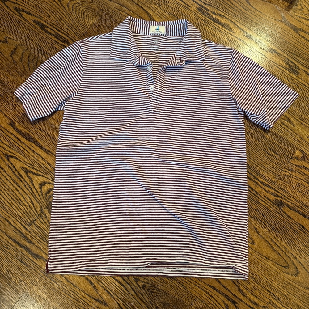 johnnie-O Boys Striped Polo Shirt (size 12)